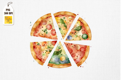 I Love Pizza Watercolor 20