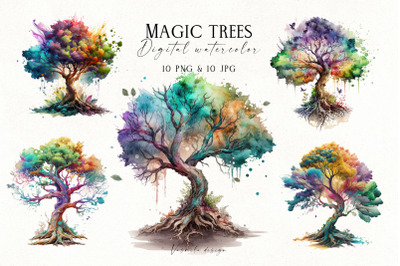 Abstract Colorful Magic Trees