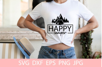 Happy Camping SVG File