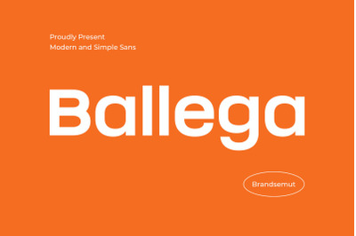 Ballega - Modern Sans Serif