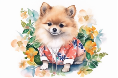 Floral Pomeranian | Summer Collections