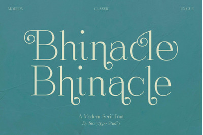 Bhinacle Typeface