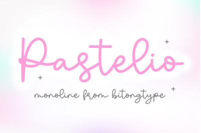 Pastelio - A monoline script font