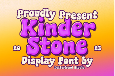 Kinder Stone - Display Font