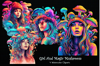 Girl And Magic Mushroom Bundle