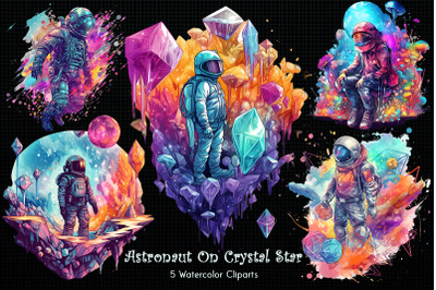 Astronaut On Crystal Star Bundle