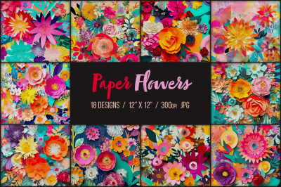 Paper Flowers - 18 Designs