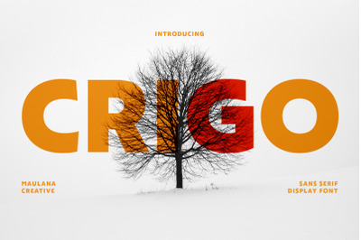 Crigo Display Font