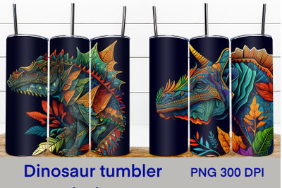 Dinosaur tumbler wrap | Dinosaur sublimation PNG