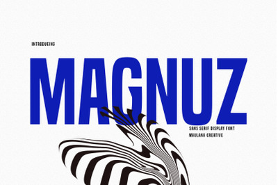 Magnuz Sans Serif Display Font