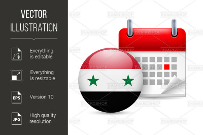 Icon of National Day in Syria