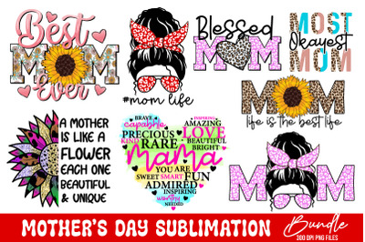 Mothers day sublimation bundle | sublimation design