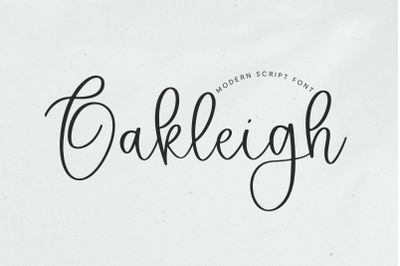 Oakleigh - Modern Script Font