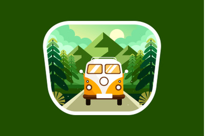 Explore the mountain forest by car