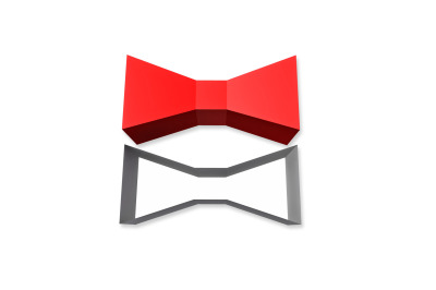 Bow Tie favor - 3d papercraft