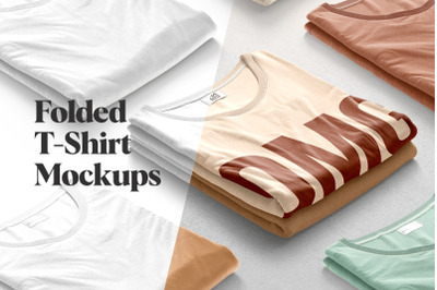 Folded T-Shirt Mockups