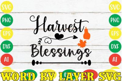 Harvest Blessings SVG Cut File