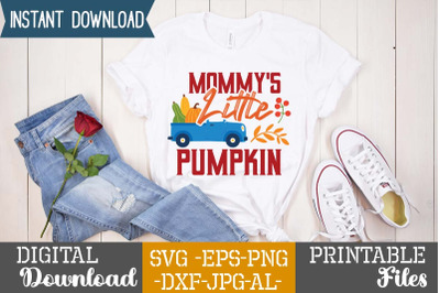 Mommy&amp;&23;039;s Little Pumpkin SVG Cut File