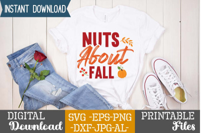 Nuts About Fall SVG Cut File