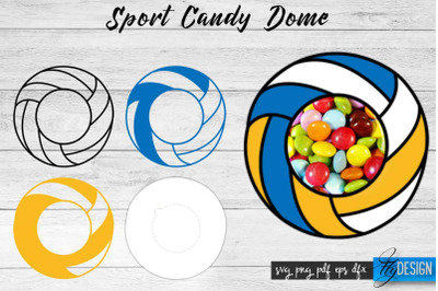 Sport Candy Dome SVG | Candy Holders SVG | Sport Treat Box SVG