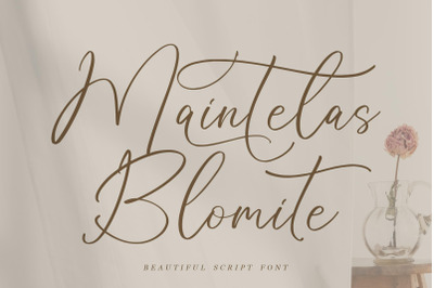 Maintelas Blomite - Beautiful Script Font
