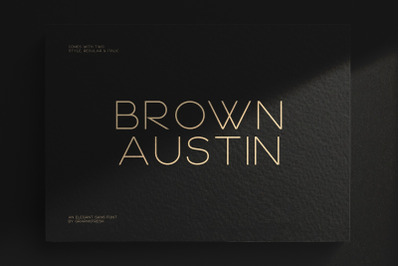 Brown Austin - Modern Sans Serif