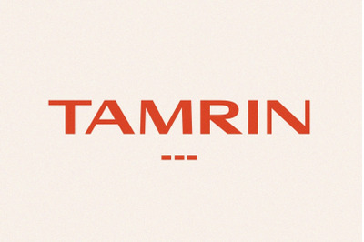 Tamrin - Modern Sans Font