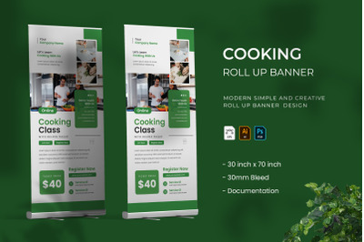 Cooking Class - Roll Up Banner