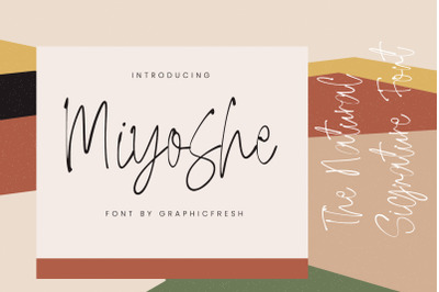 Miyoshe - The Natural Signature Font