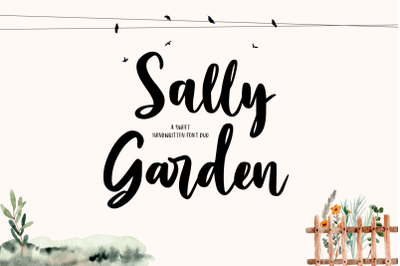 Sally Garden - A Sweet Font Duo