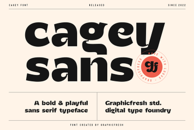 Cagey - The Bold Retro Font