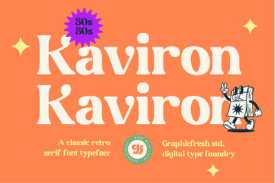 Kaviron Retro Font