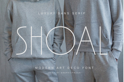 Shoal - Modern Art Deco Font