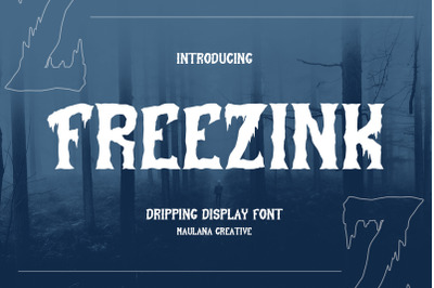 Freezink Dripping Display Font Halloween