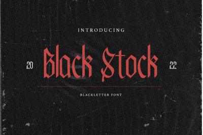 Black Stock - Blackletter Font