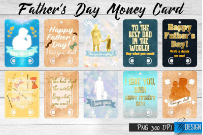 Fathers Day Money Card PNG Design | Dad Money Holder | Grad PNG