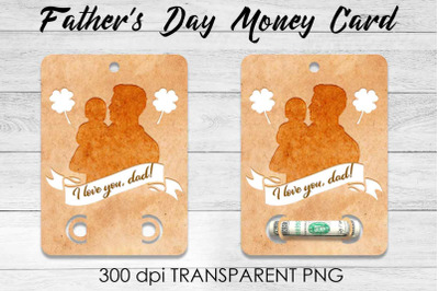 Fathers Day Money Card PNG Design | Dad Money Holder | Grad PNG