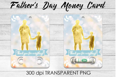 Fathers Day Money Card PNG Design | Dad Money Holder | Grad PNG