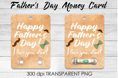 Fathers Day Money Card PNG Design | Dad Money Holder | Grad PNG