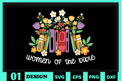 Woman of the Bible Book Floral