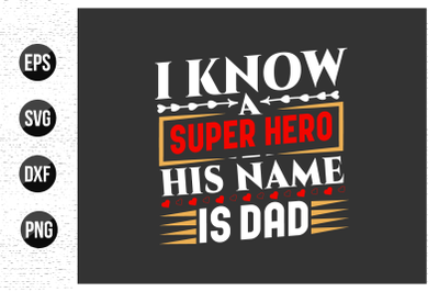 Fathers day typographic quotes design vector.