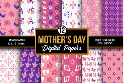 Mother&#039;s Day Digital Papers