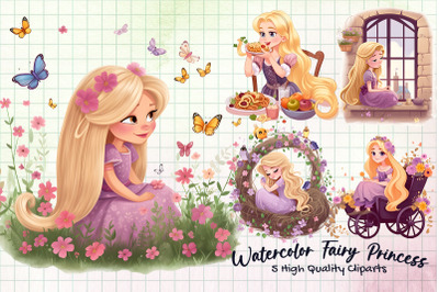 Watercolor Fairy Princess Sublimation 3
