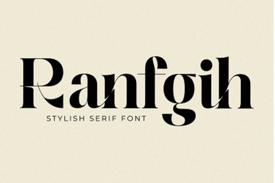 Ranfgih Typeface