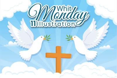 11 Whit Monday Vector Illustration