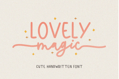 Lovely Magic - Cute Handwritten Font