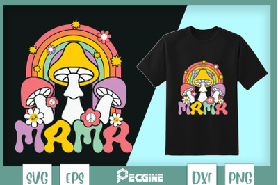 Groovy Mama Retro Mama Mushroom