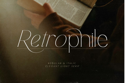 Retrophile - Elegant Light Serif