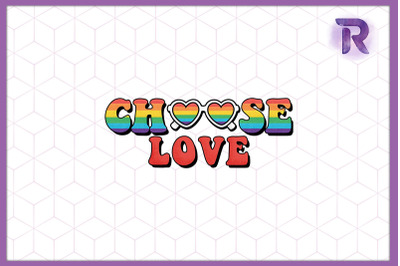 Choose Love Sunglasses LGBT Rainbow