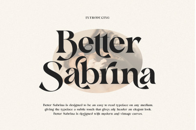 Better Sabrina Modern Serif